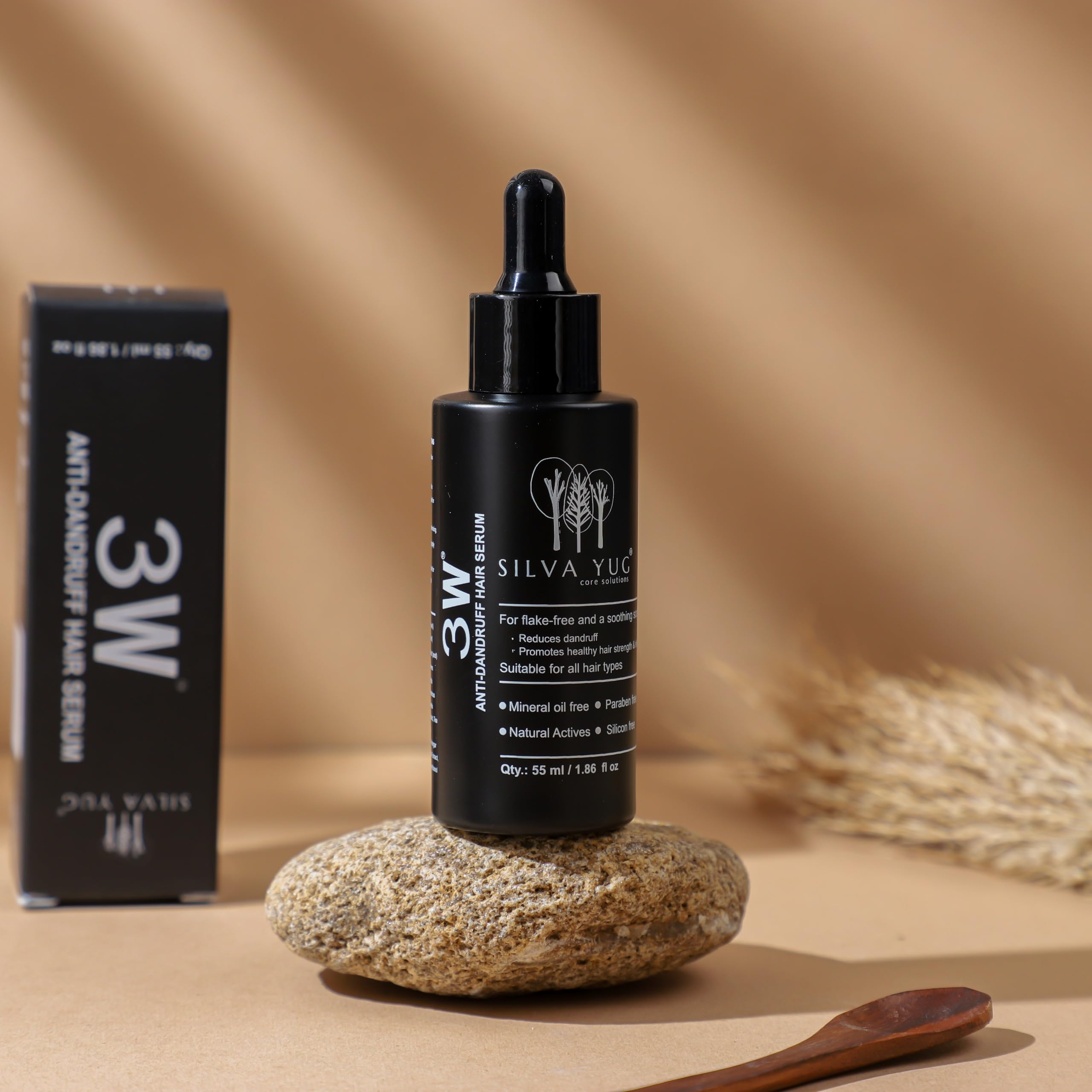 SILVA YUG 3W ANTI DANDRUFF SERUM | 55 ML | Skin Serum for Scalp Health - Eliminates Itching, Flakes, and Dandruff Deposits for Women & Unisex - Initial Results in 3 Weeks-image-9