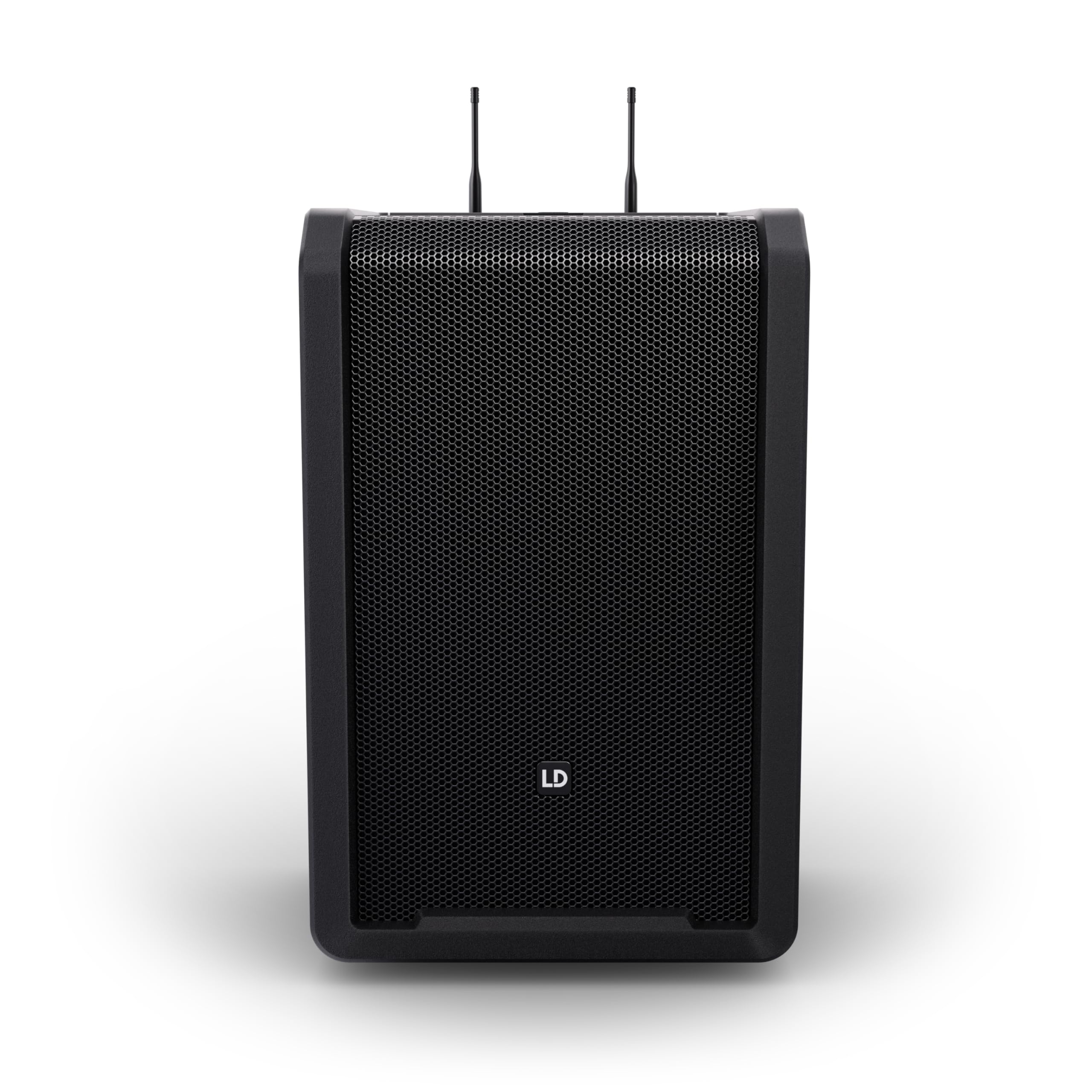 LD SYSTEMS ANNY 10 HHD 2 B8-10" Mobiler Bluetooth PA-Lautsprecher mit Akku, Mixer und 2x Funkmikrofon, schwarz