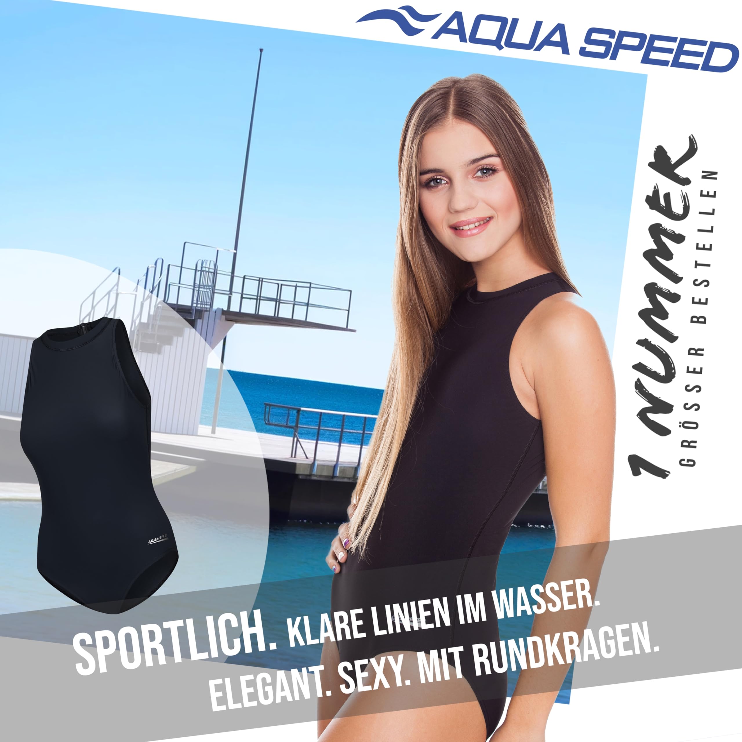 Aqua Speed BLANKA swimming costume ladies | athletic swimming costume | swimming clothes | competition suit