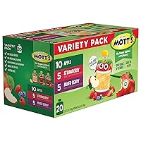 Vista 20 de Mott's Paquete Variado de Puré de Manzana Sin Azúcar Añadido, 4 Sabores – Manzana, Fresa, Canela y Arándano, Hecho de Fruta Real, Sin Sabores