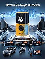 Vista 3 de AstroAI Inflador de neumáticos L7S compresor de aire portátil inalámbrico bomba de aire para bicicleta con pantalla digital de valores duales, bomba