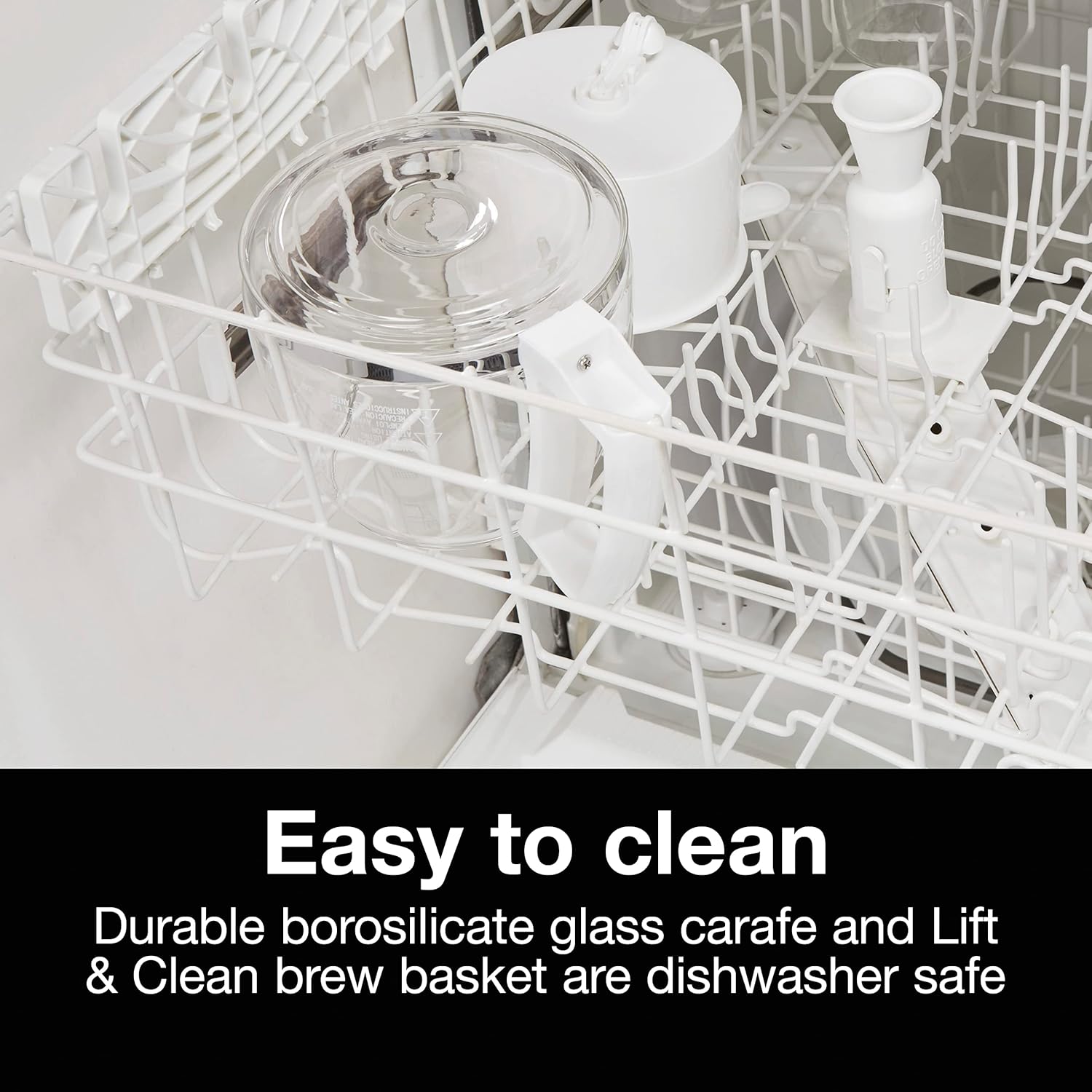 Proctor Silex 12-Cup Coffee Maker, Works with Smart Plugs That Are Compatible with Alexa, Auto Pause and Serve, White (43501PS)