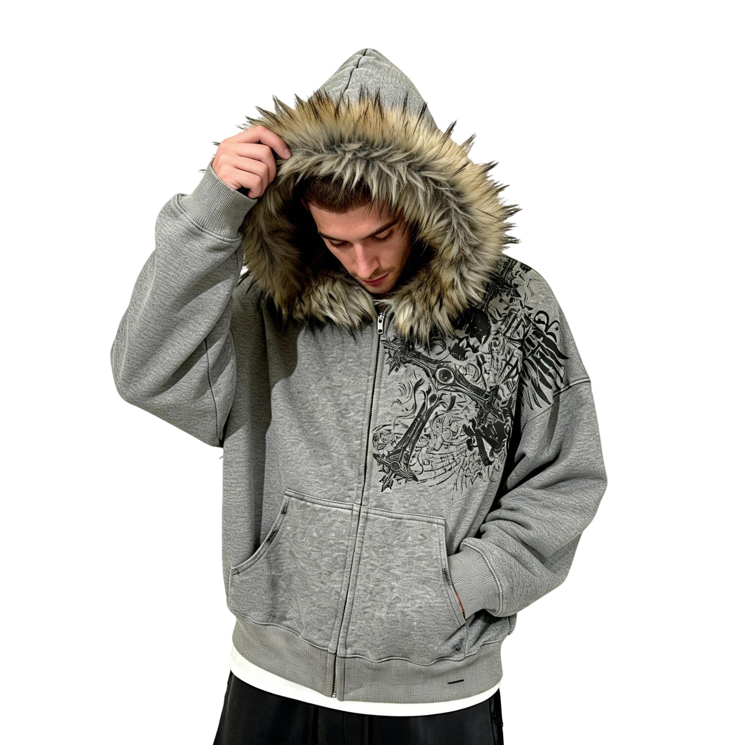 HOODIE CHROMIA Felpa in cotone con cappuccio - Uomo - Online