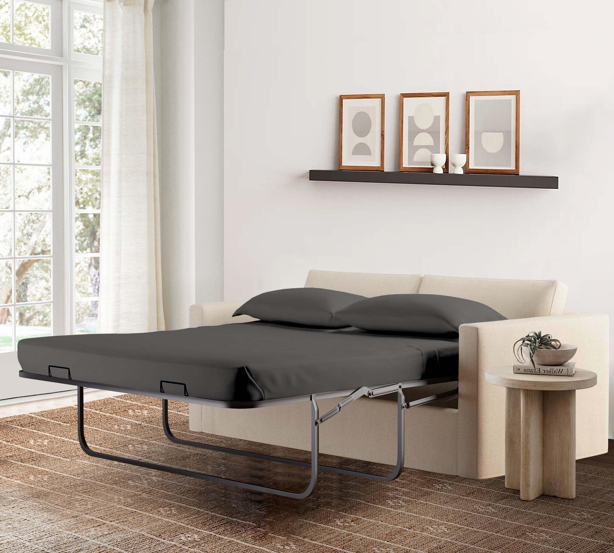 Lit de lit sleeper canapé gris en coton pour sublimer vos nuits et votre salon