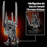 LEGO Icons Le Seigneur des Anneaux : Le Casque de Sauron - Maquette pour Adulte - Décoration avec l'anneau Unique & Minifigurine Collector - Idée Cadeau DIY pour Fans de la Saga 11373 - 6