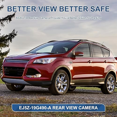 Miniatura 7 de Cámara de respaldo de visión trasera compatible con Ford Escape 2014 2015 2016, cámara de asistencia de respaldo de estacionamiento de seguridad,