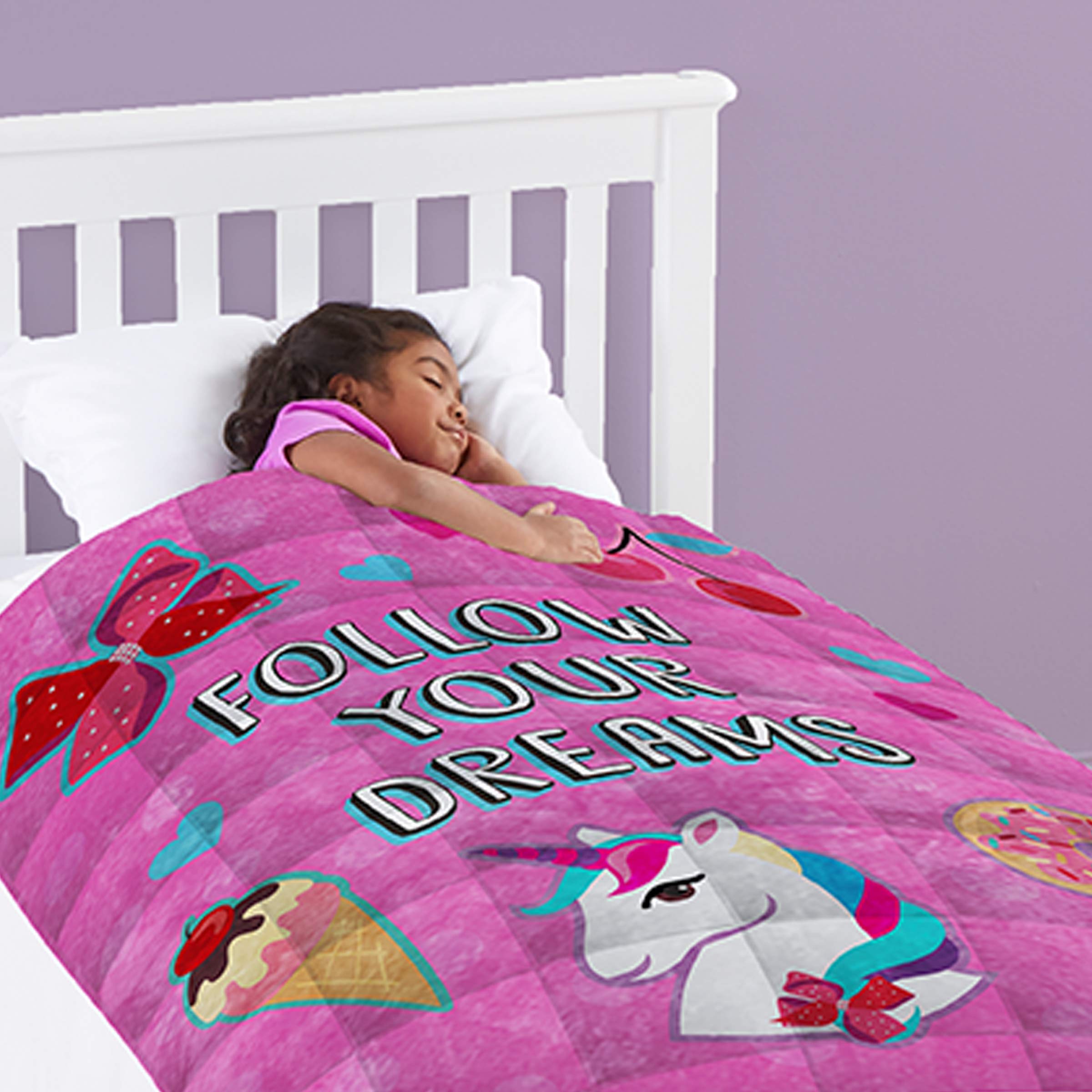 Nickelodeon JoJo Siwa Dream Unicorn Fleece-Decke – 116x152 Cm, Superweich, Offizielles Produkt