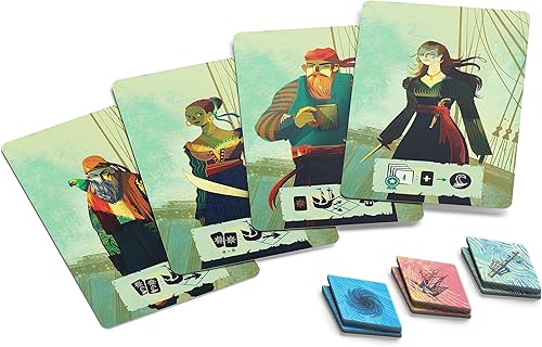 Juego de mesa de vela - Juego cooperativo de toma de trucos - 2 jugadores - 20 minutos de tiempo de juego (vela expansión de la gente de mar)