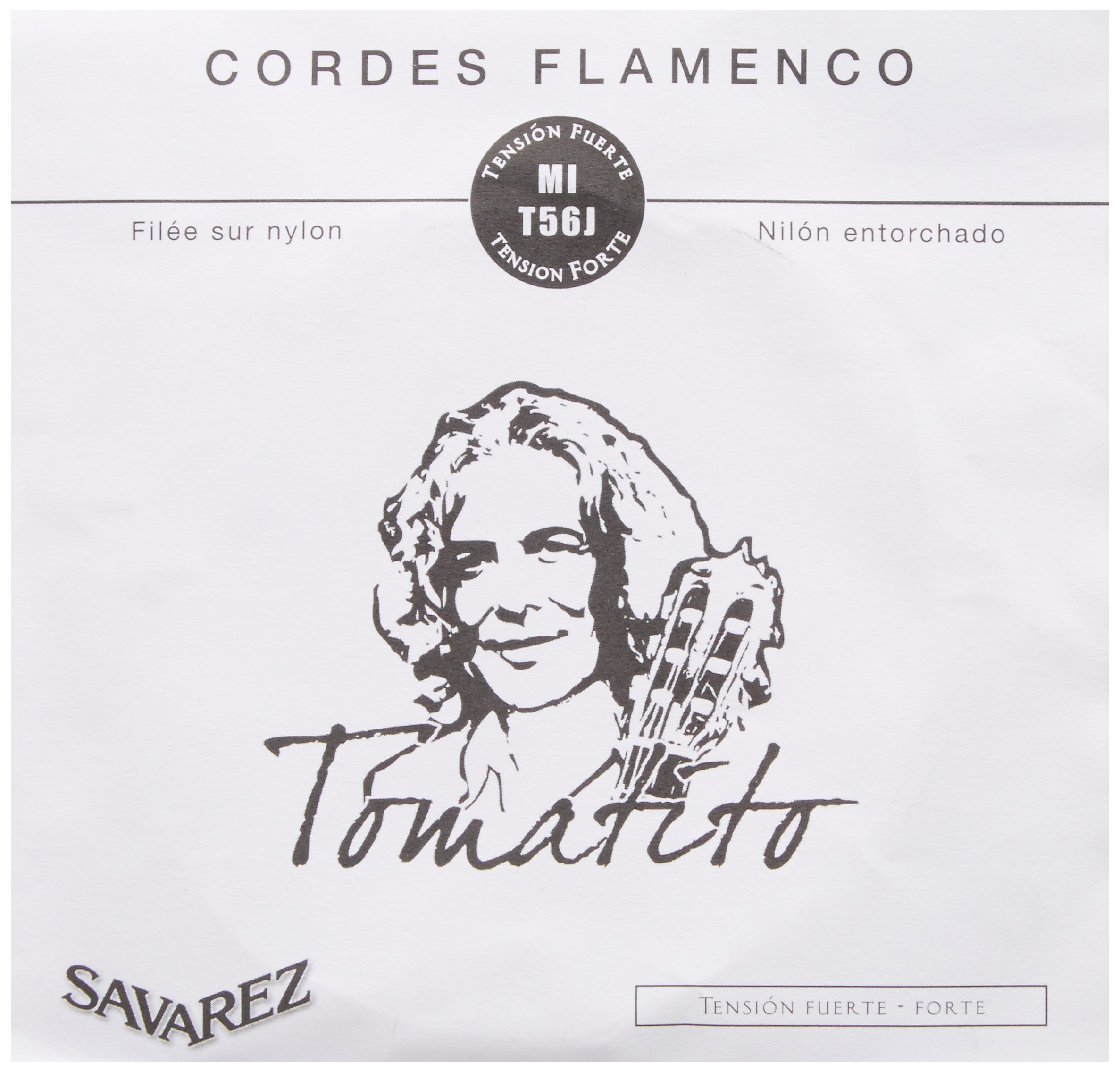 Savarez T56J Normal Tension Flamenco Fusion Guitar Strings - Polished Silverplated Copper, 6th "E", Single String, 10 Pack - Image 2