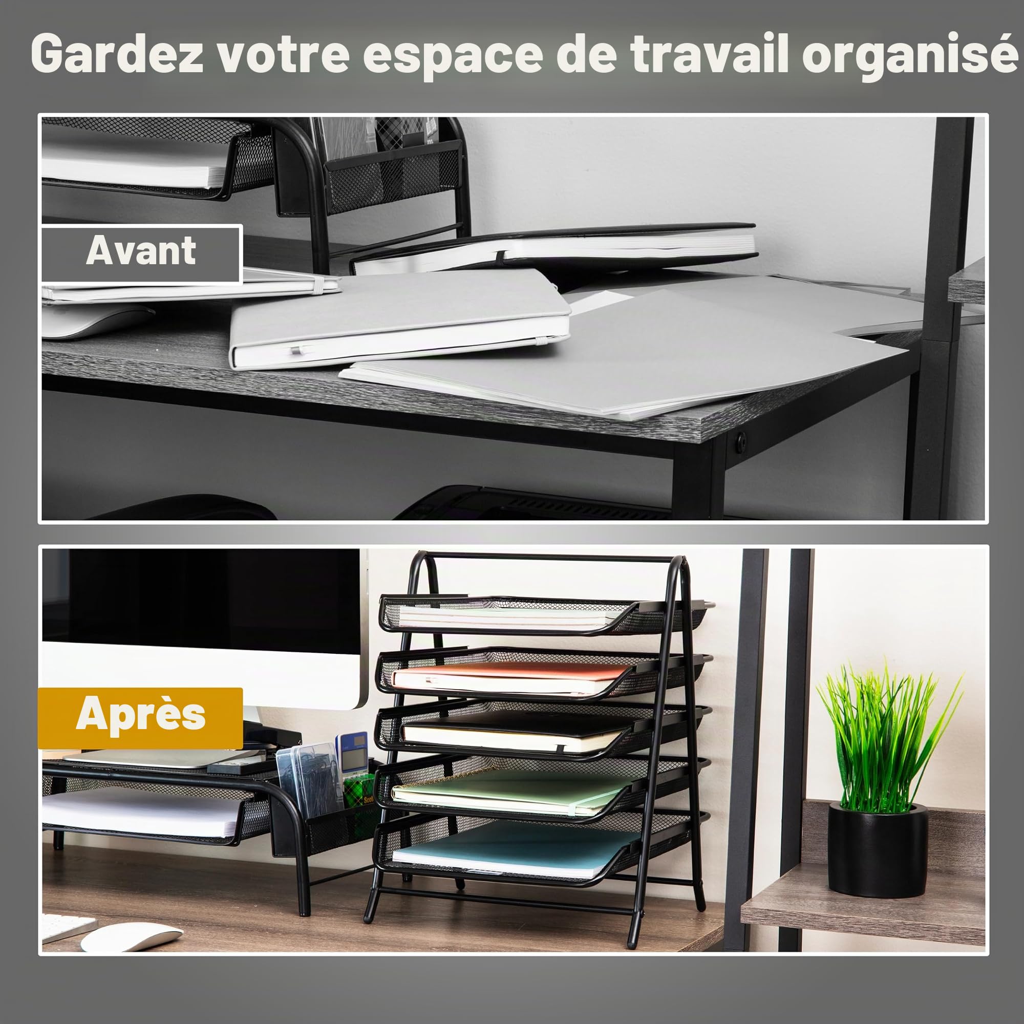 Mind Reader 5tpaper-blk 5 étages, Noir (AthensBlack)