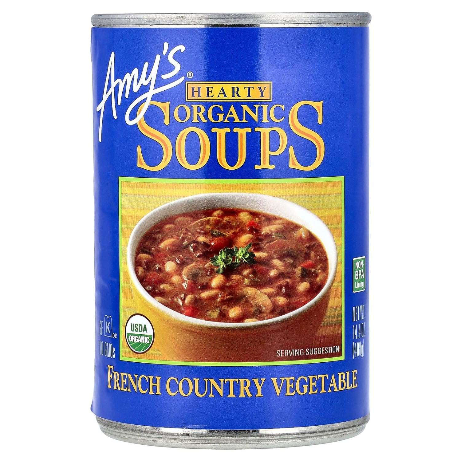 Amy's Kitchen Hearty French Country Vegetable Soup, 14.4-Ounce Cans (Pack of 12) ( Value Bulk Multi-pack)