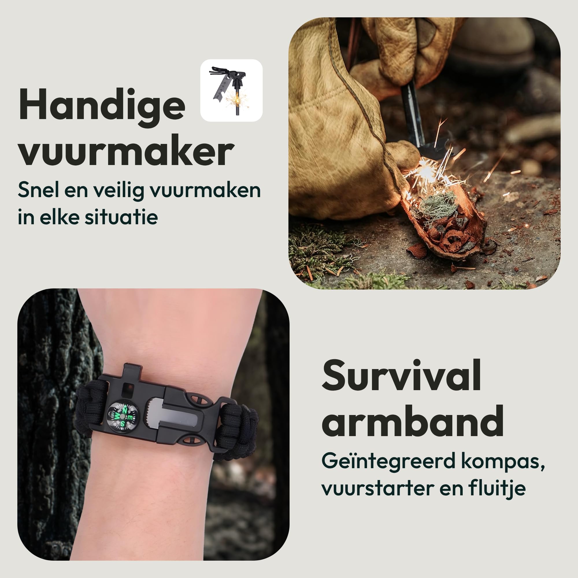 142-teiliges Notfallpaket im Rucksack – Komplettes Überlebenskit für Notfälle – Erste Hilfe, Feuerstarter, Taschenlampe, Angelgerät & Werkzeuge – Notfall-Überlebensset für Zuhause, Auto