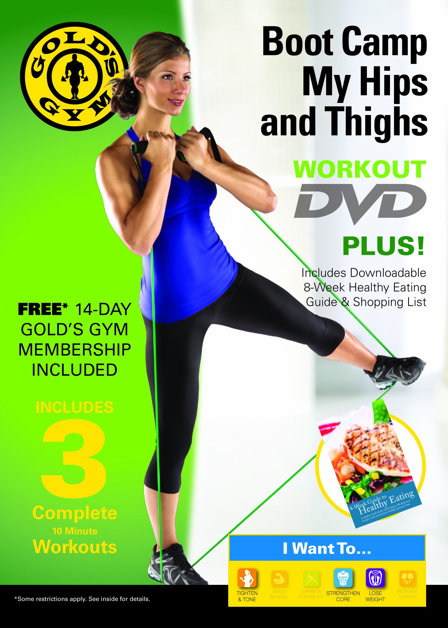 Amazon.com: Gold's Gym Boot Camp My Hips and Thighs Workout DVD