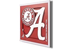 YouTheFan NCAA Alabama Crimson Tide 3D Logo Wall Décor: Elevate Your Space with Crimson Pride