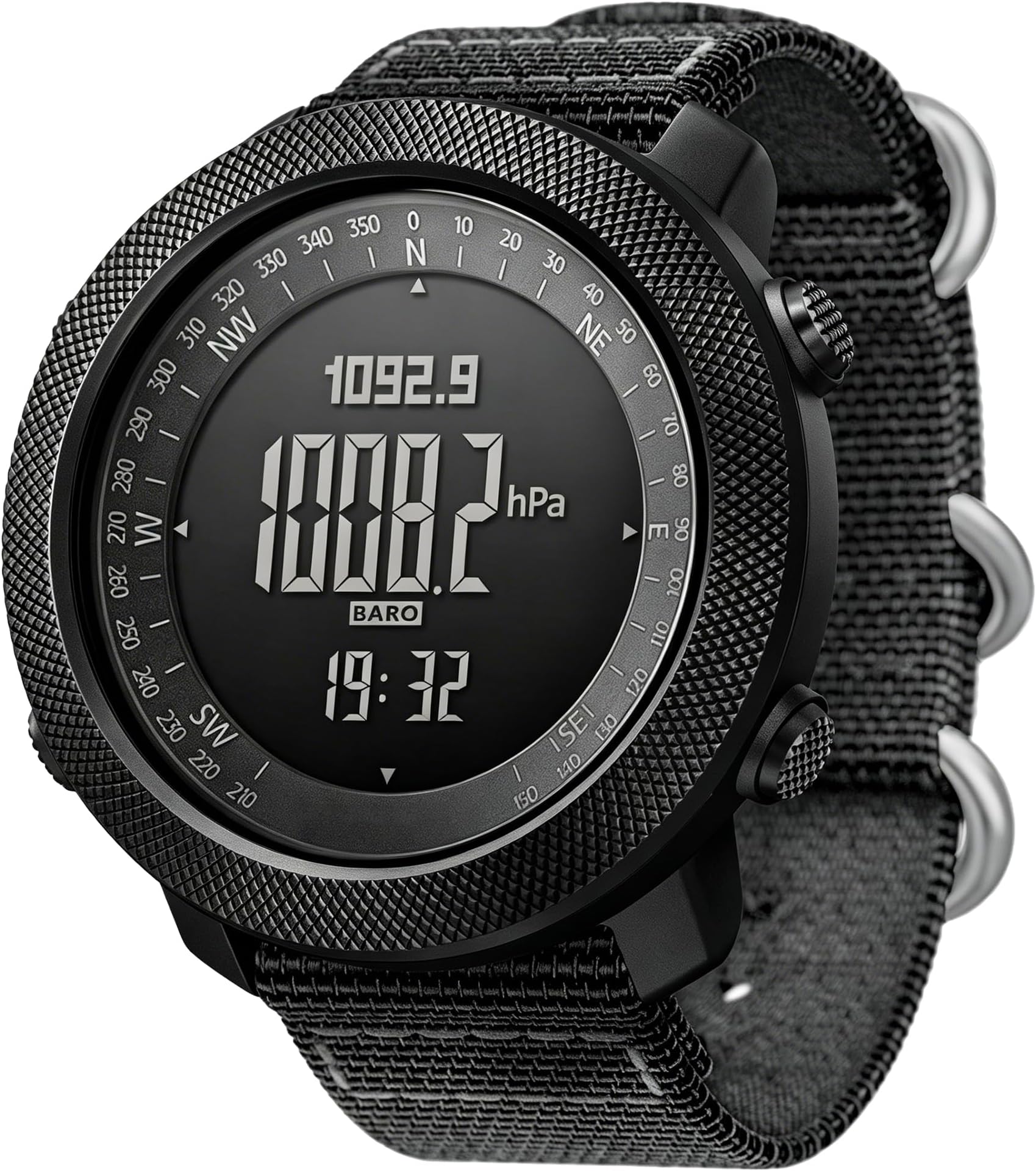 CakCity Digital Watch Military Tactical Watches for Men, 50mm Large Face