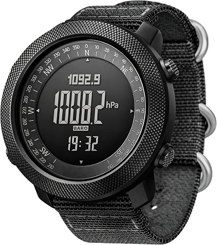 CakCity Digital Military Tactical Watch for Men, 50mm Large Face