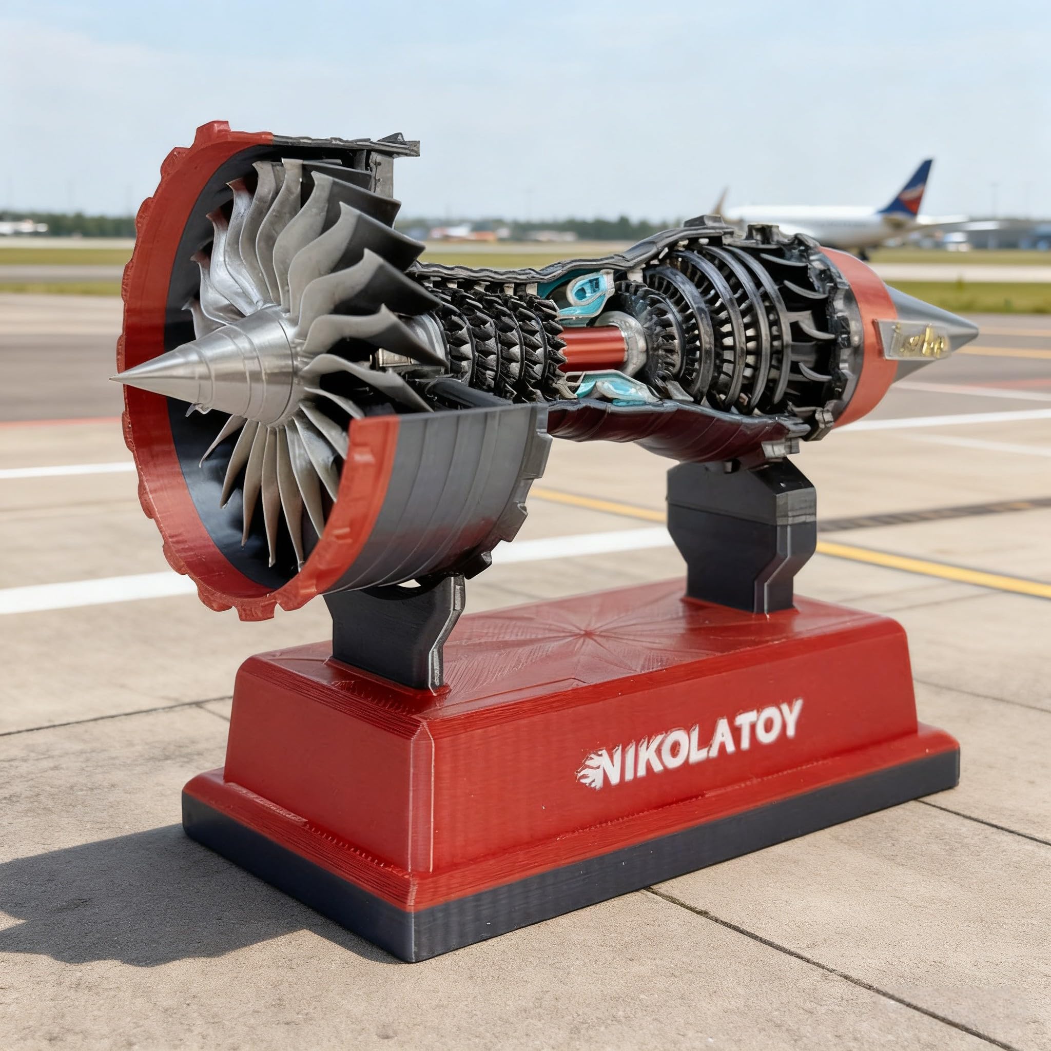 TR900 Super Turbofan Engine Model Kit 12 cm jouet moteur électrique avec piles AAA compatible rouge bleu vert jaune