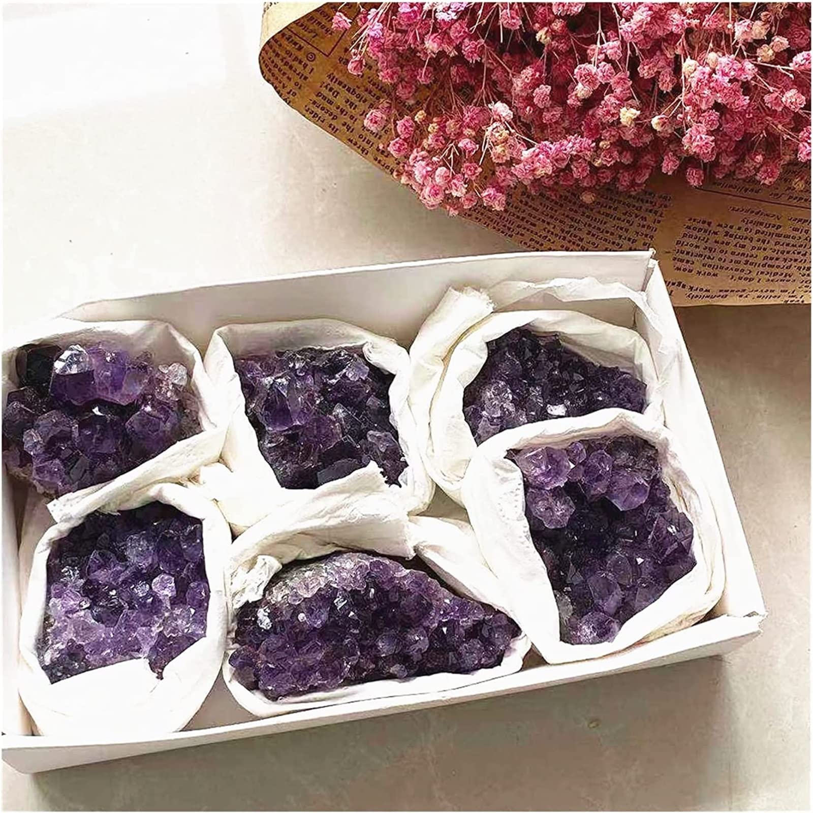 Amatista Piedra en Bruto Hermosa Amatista Natural Geoda Cuarzo Racimo Muestra de Cristal Energía Curación Decoración de la habitación Decoración del hogar Regalo Gema