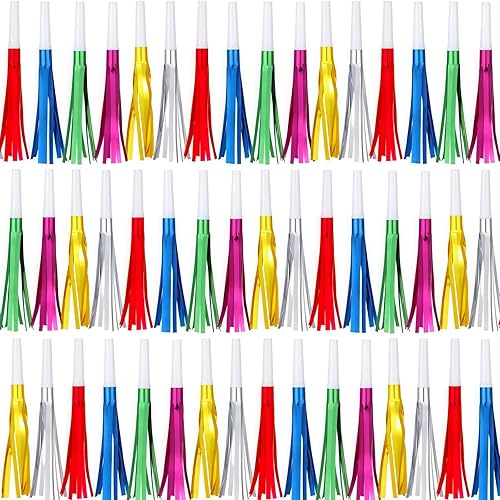 Miniatura 9 de 48 sopladores de fiesta, fabricantes de ruido de Nochevieja, para regalos de fiesta, baby shower, cumpleaños de niños, fiesta de Año Nuevo Oro