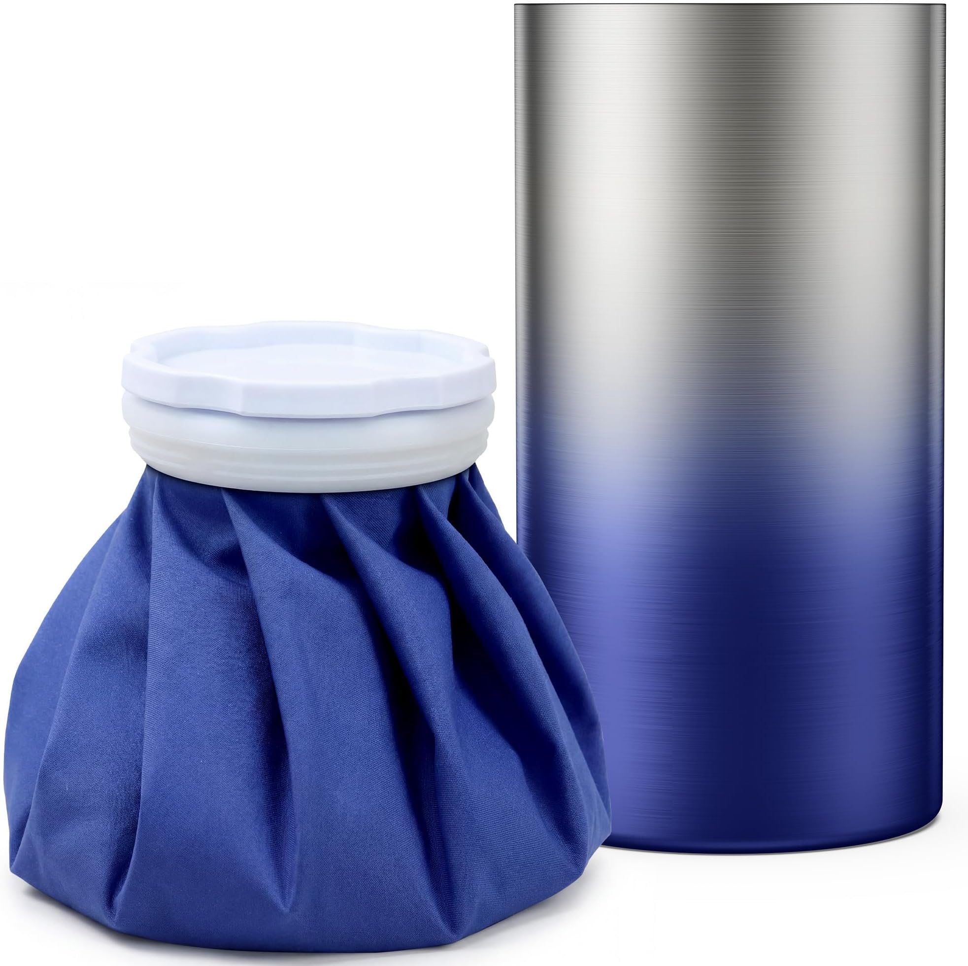 氷嚢 スポーツ【瞬間-20℃×20時間保冷】氷嚢 魔法瓶付き 500ml アイスバッグ 熱中症対策 氷のう 首用 首 冷却グッズ 保冷ボトル アイシング 水筒型 大口径 ゴルフ 野球 サッカー スポーツ観戦 結露なし 水漏れ防止 繰り返し利用 持ち運び 暑さ対策グッズ 屋外作業 通勤 通学 アウトドア