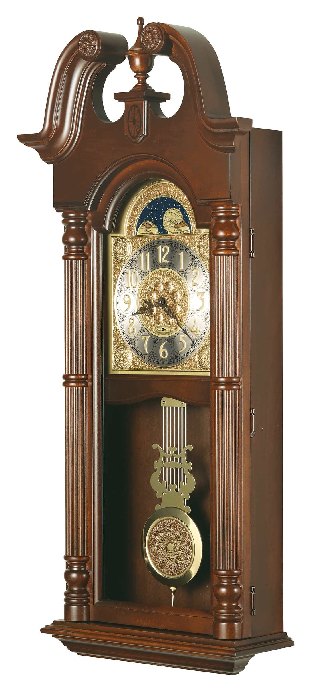 【ポイント10倍】 BICストアHoward Miller Lambourn I Wall Clock 620220 Windsor Cherry with DualChime