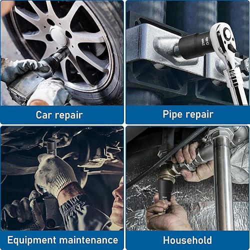 Miniatura 6 de THINKPRO Juego de 13 extractores de tuercas de perno, herramienta de extracción de tuercas de 12 pulgada, juego de extractor de pernos fácil de