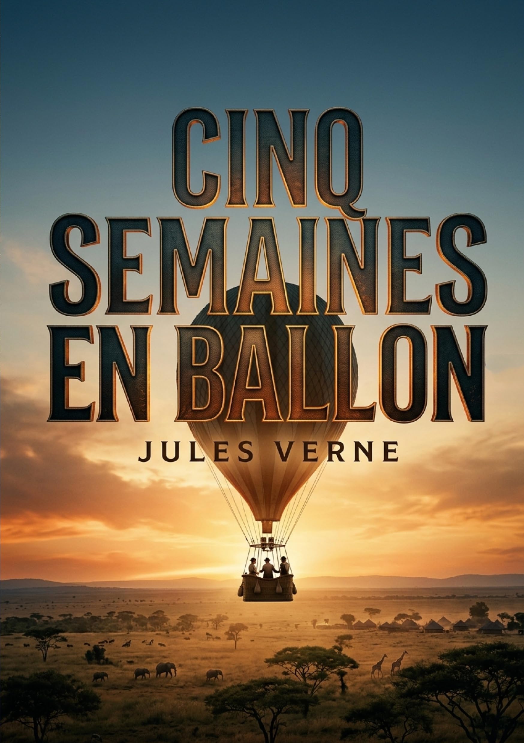 Cinq semaines en ballon: Le récit palpitant d'un voyage aérien au dessus de l'Afrique par Jules Verne, une aventure scientifique et géographique pleine de surprises.