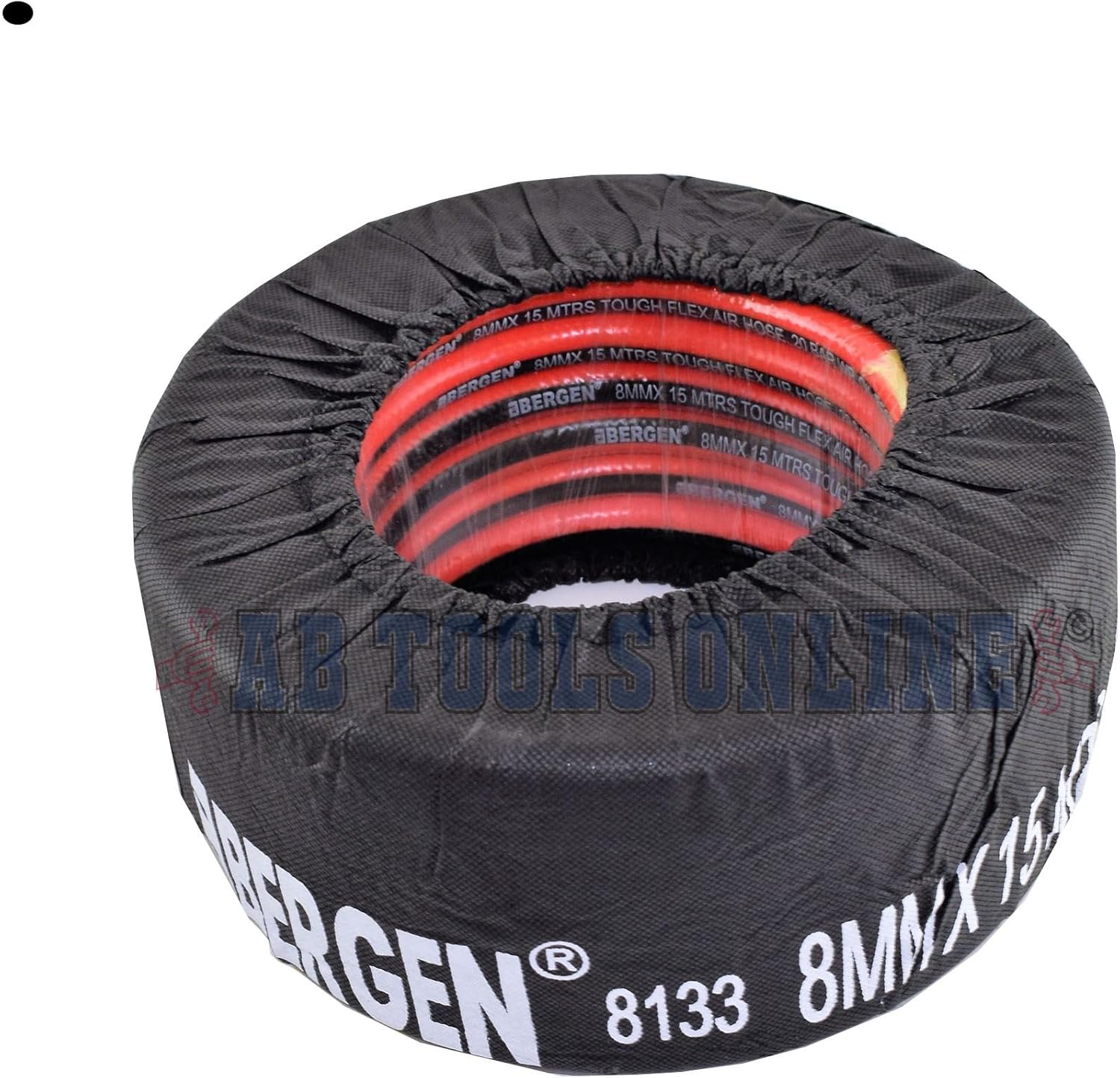 15 Metre / 50 Feet Compressor Airline Air Hose 8mm Internal Soft Rubber