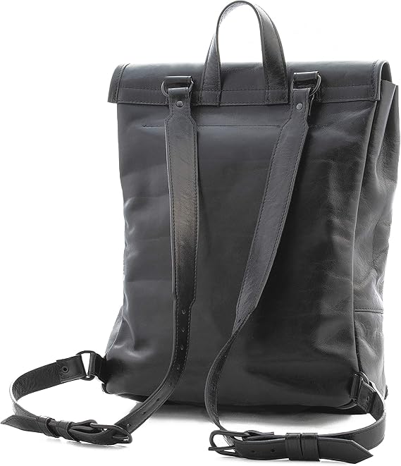 Noda Genuine leather backpack (Black)