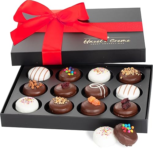 Cesta de regalo de galletas - Cesta de regalo de galletas para mujereshombres - Regalos de comida de aniversario - Caja de regalo de galletas -