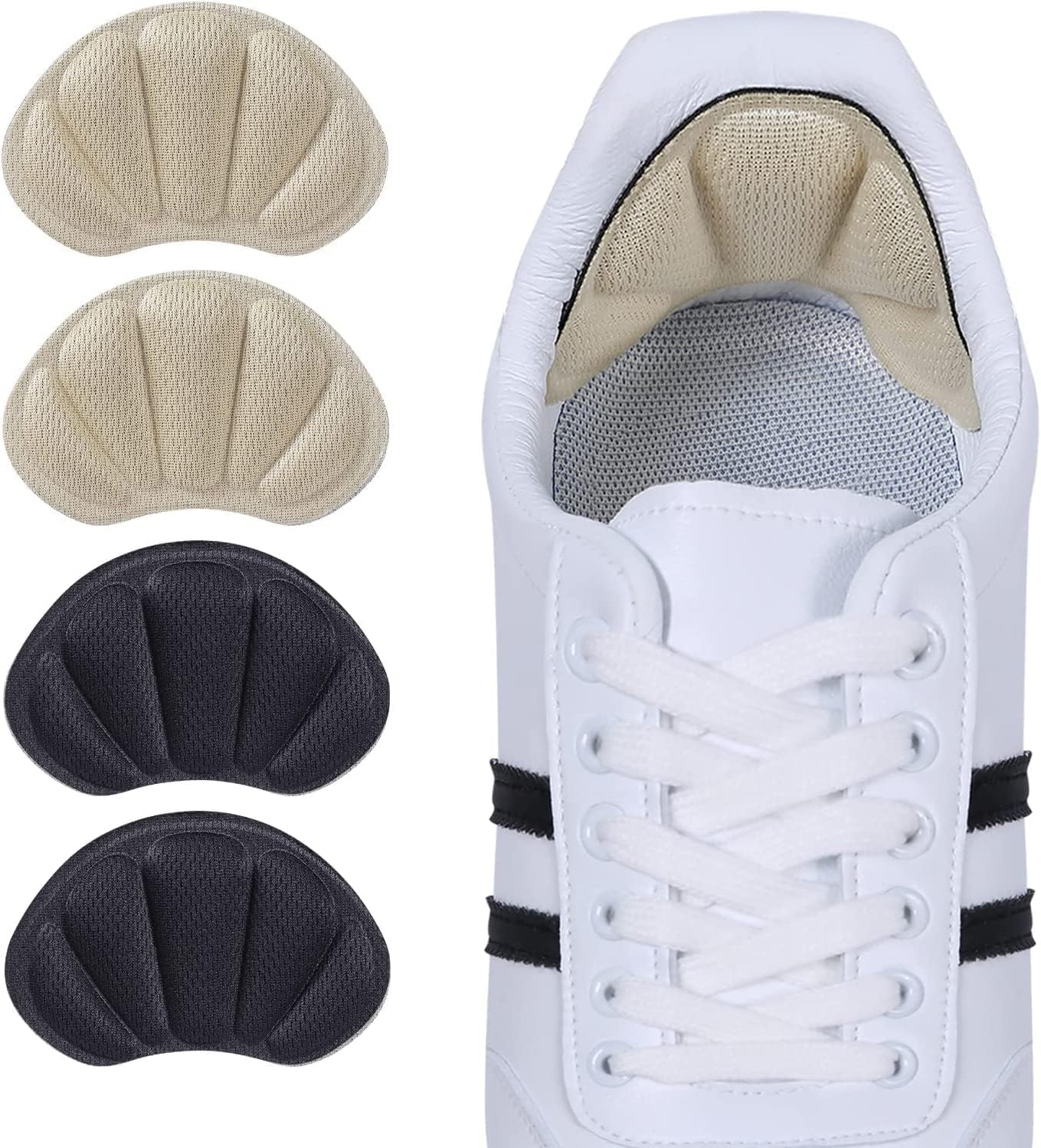 MINNESOTA Heel Inserts Cushion Pads - 2 Pairs for Men & Women, Heel Grips for Loose Shoes & Big Boots, Enhances Fit & Comfort, Reduces Heel Slip & Blisters (B0DFHMYKPH) Amazon Price History, Amazon Price Tracker