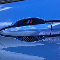 Vista 7 de La calcomanía de protección de manija de puerta con patrón de fibra de carbono es adecuada para BMW 1 2 3 4 5 7 Series X1 X3 X4 X5 X6 3GT 5 GT