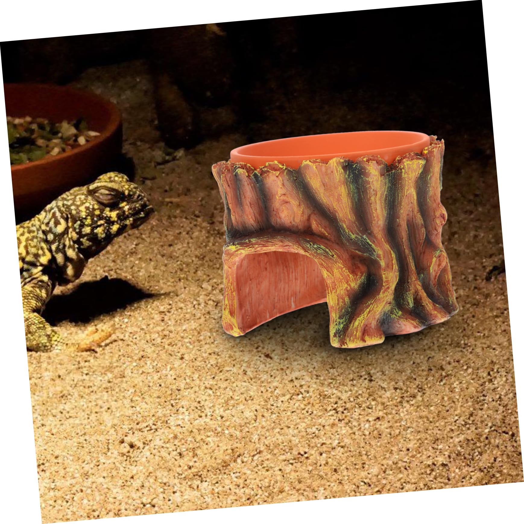 TOYANDONA Nascondiglio per Rettili con Decorazione per Terrario e Design Versatile e Facile da Installare per Lucertole e Gechi