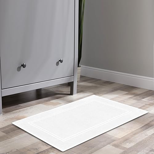 Miniatura 7 de Tens Towels Alfombrillas de baño 100% algodón de 20 x 32 pulgadas (no es una alfombra de baño), súper absorbentes, toallas de piso de calidad de