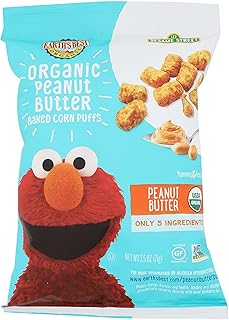 Earths Best Organic Nut Butter Corn Puffs, 2.5 OZ