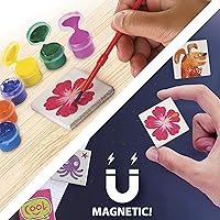 Vista 6 de Creative Kids Arte magnético de mini azulejos: haz tus propios 10 imanes de nevera
