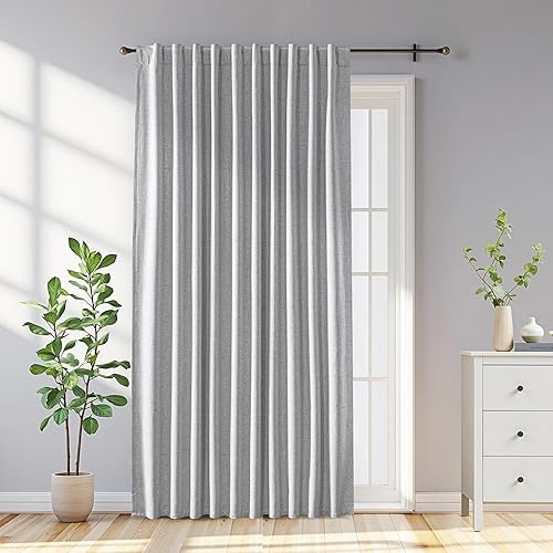 Miniatura 54 de Cortinas opacas para sala de estar, cortinas 100% opacas de 84 pulgadas de largo, juego de 2 paneles, con aislamiento térmico, pestaña trasera y