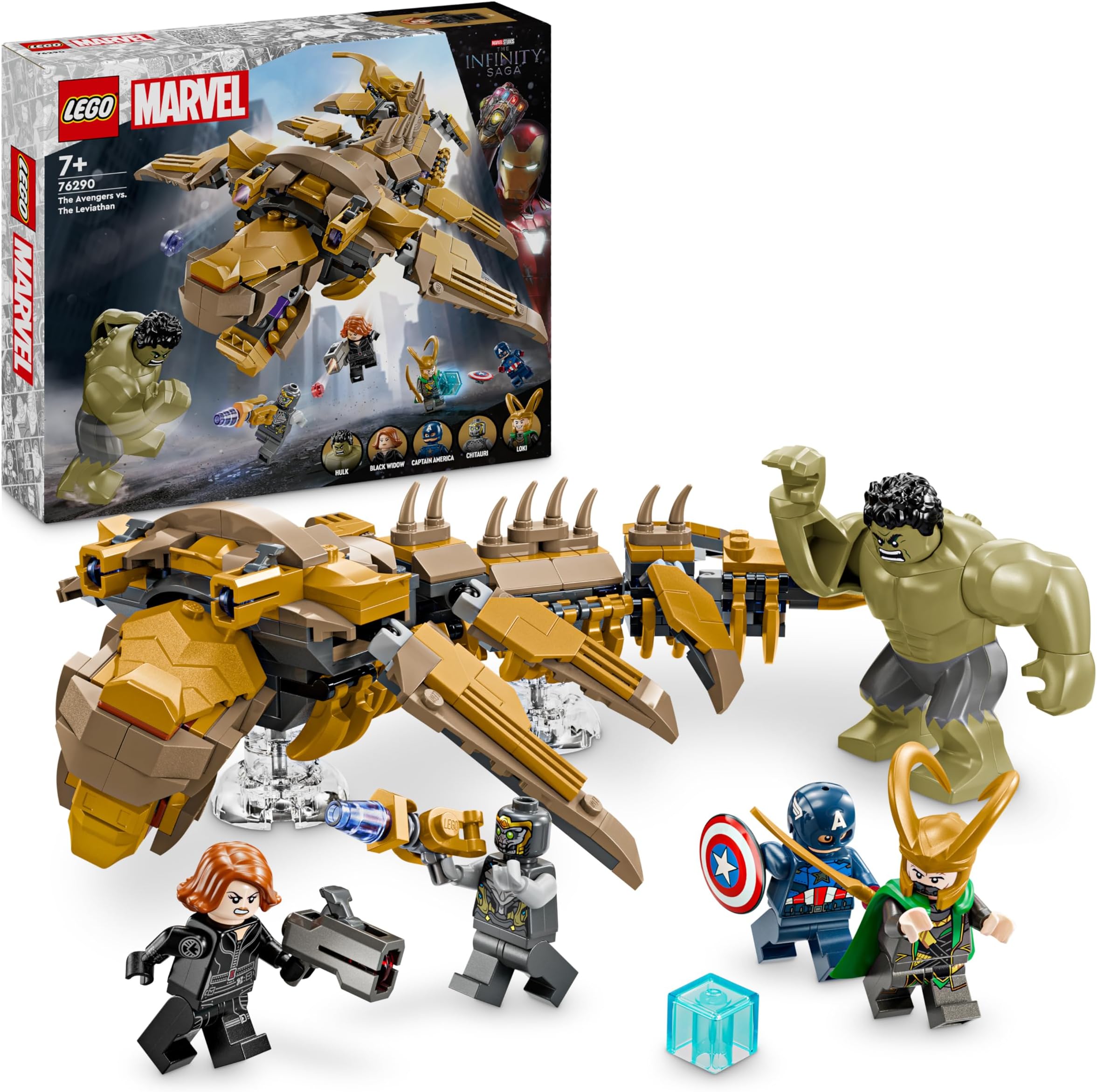 LEGO Marvel The Avengers vs. The Leviathan Playset 76290 Building Blocks Toys for 7+ Gift for Boys and Girls