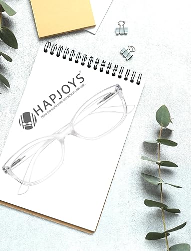 Miniatura 5 de Gafas de lectura transparentes para mujeres y hombres, lectores, elegantes gafas tramposas + 4.00 marco ligero, ajuste cómodo, paquete de 4