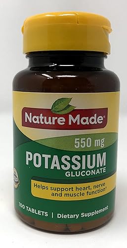 Nature Made - Gluconato de potasio de 550 mg, 100 unidades