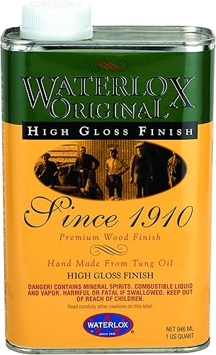 Waterlox Acabado original brillante, cuarto de galón, 32 onzas líquidas