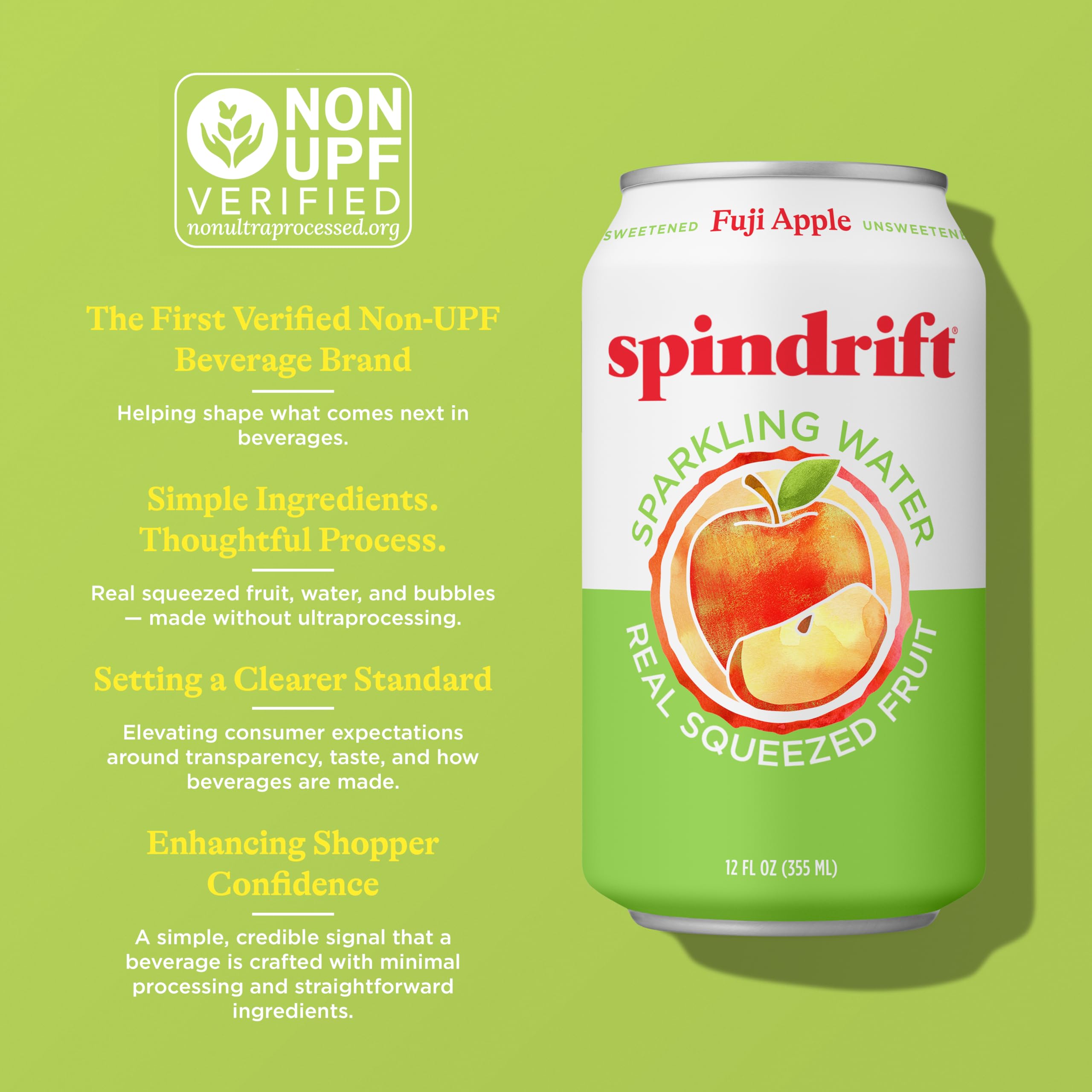Amazon.com: Spindrift Fuji Apple Can 12 Ounce (Pack of 24