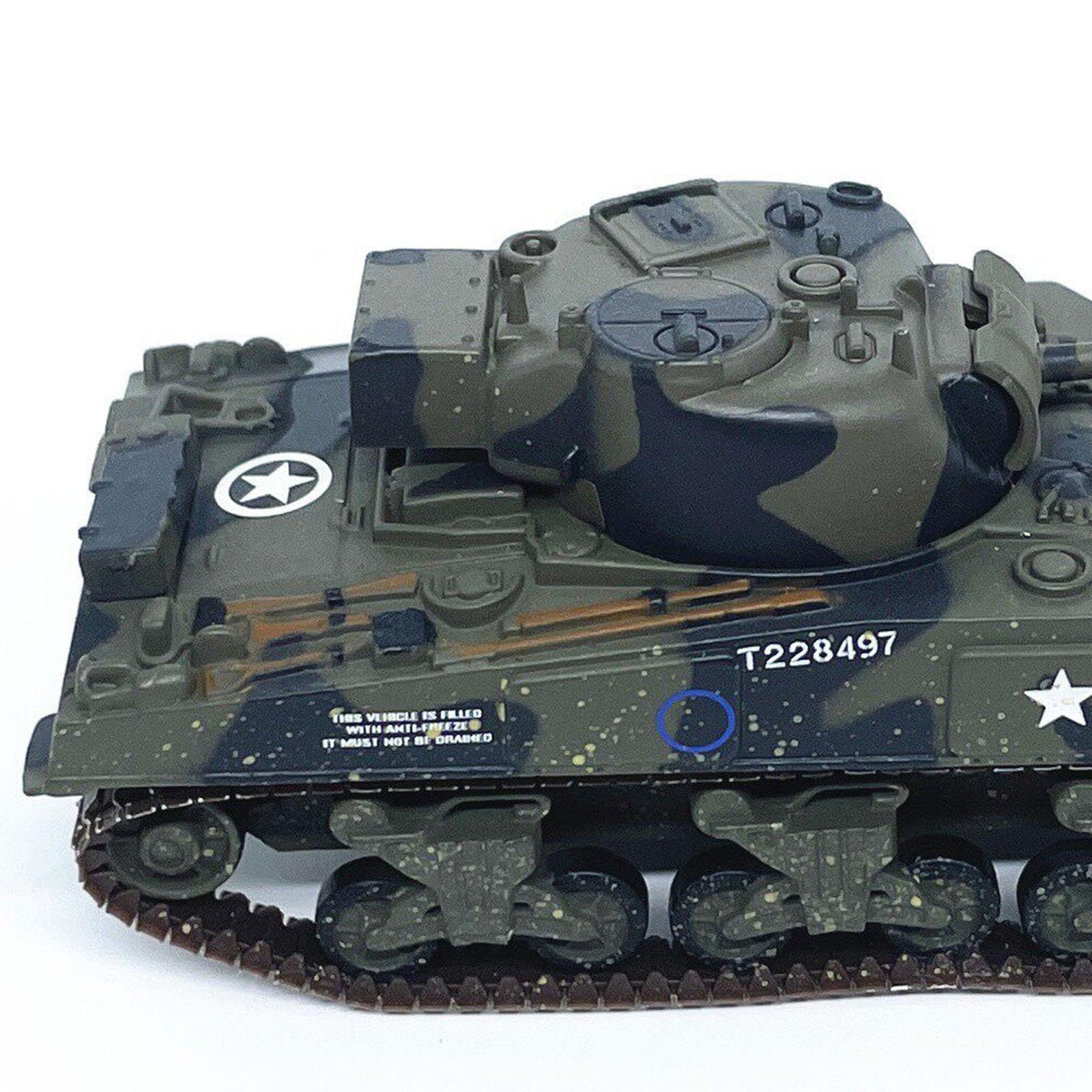 Maquette de Char en Métal à L'échelle 1:72 avec Pièces Mobiles, Structure Interne Complète, Véhicule Miniature pour Collectionneurs, Réaliste et A, 12010li