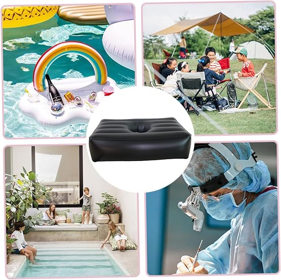 Inflatable Ergonomics BBL Bed with Hole – Comfortable Bbl Chair for Indoor Outdoor Use, 77x44x17