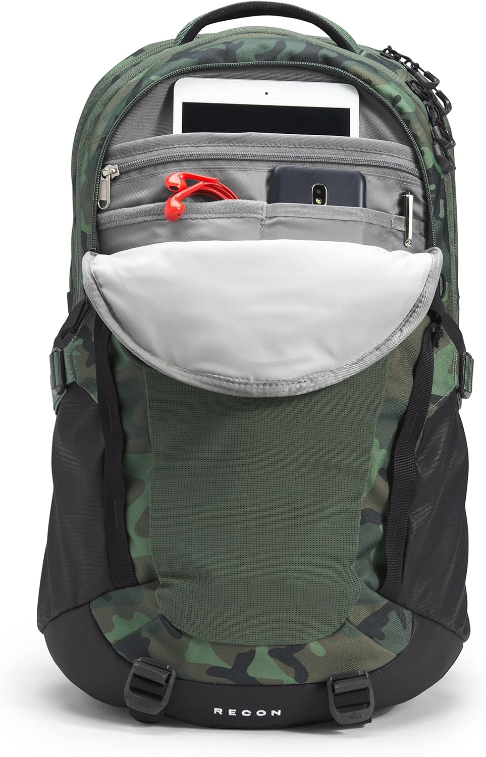 The North Face Recon Backpack Thyme Brushwood Camo Print/TNF Black : Electronics