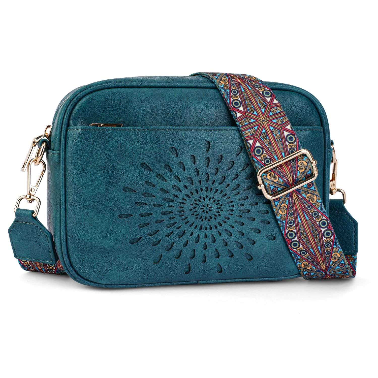 APHISON Quilted Crossbody Bags for Women Trendy Vegan Leather Small Crossbody Purses Shoulder Handbags with Adjustable Strap