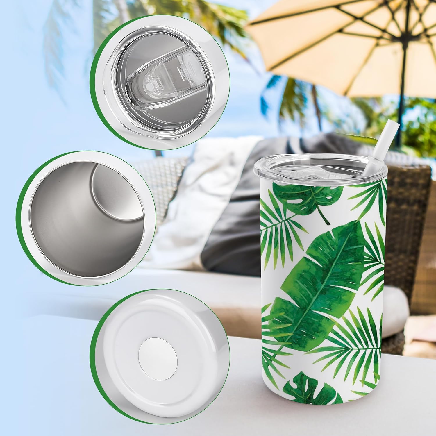 Joyclub 12 Pack Sublimation Tumblers Stainless Steel Insulated Bulk 12 oz Sublimation Tumbler Blanks with Lid and Straw, Ideal for DIY Gifts, Tea, Coffee - Image 5