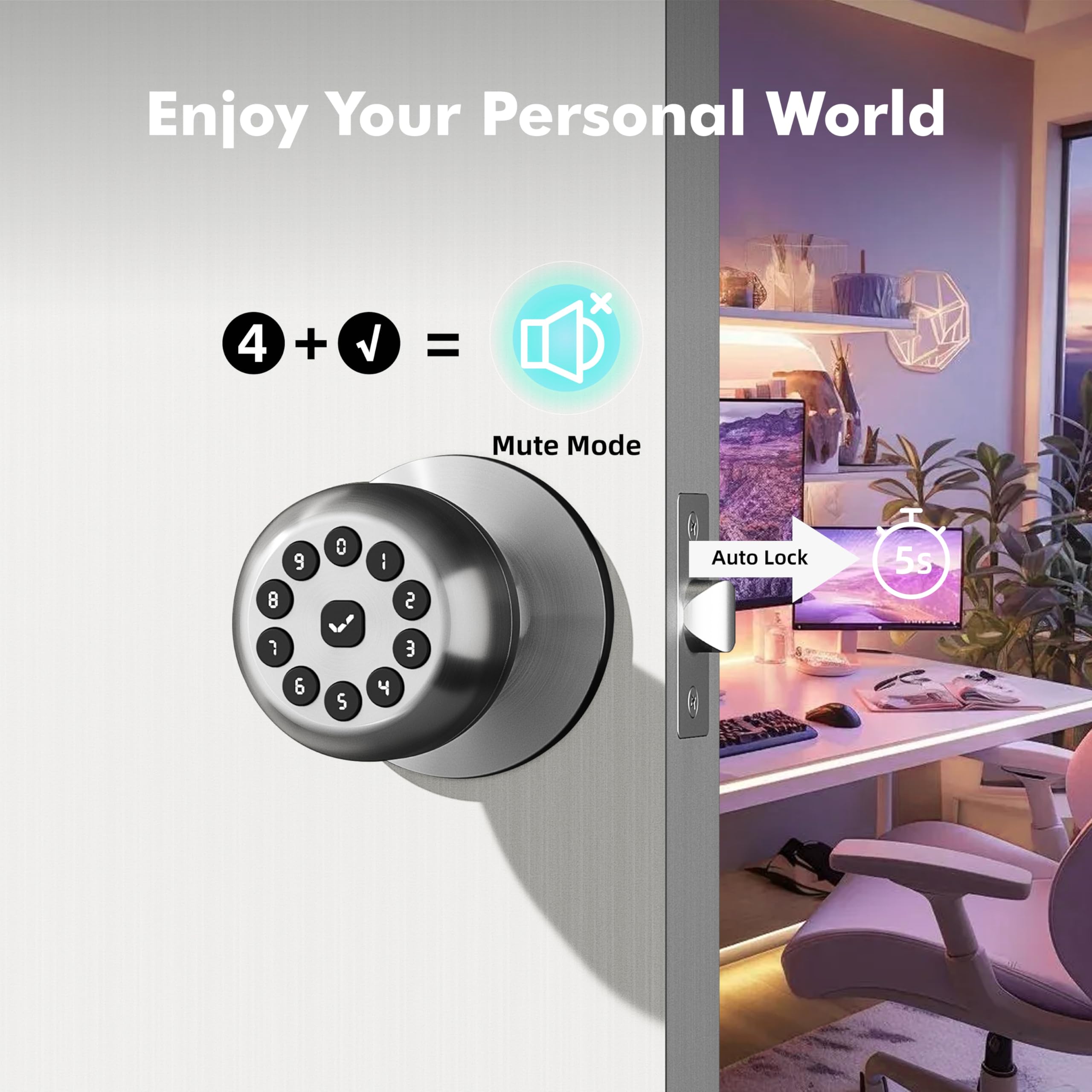 Smart Keypad Door Lock - Keyless Entry -4 Smart Keypad Door Lock - Keyless Entry -4