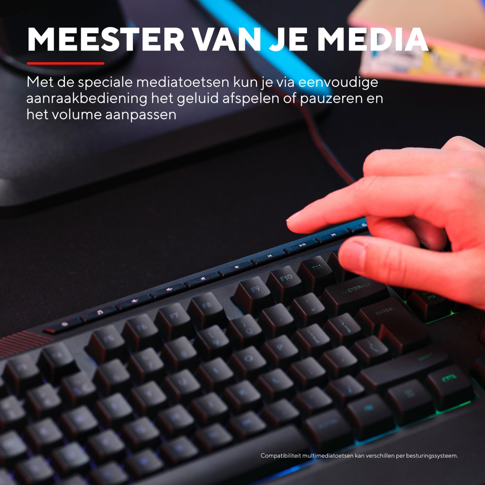 Trust GXT 836 Evocx Tastiera USB QWERTY Inglese US Nero