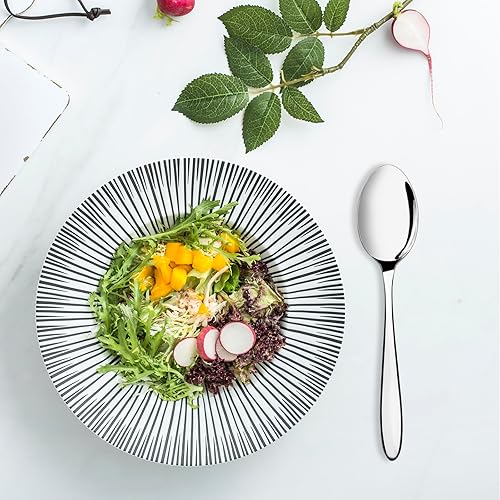 Miniatura 5 de Ramddy Cuchara de postre de acero inoxidable, 7.25 pulgadas, juego de 12 cucharas pequeñas